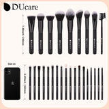DUcare Black Makeup Brush Professional Makeup Eyeshadow Foundation Powder Soft Synthetic Hair Makeup Brushes Brochas Maquillaje