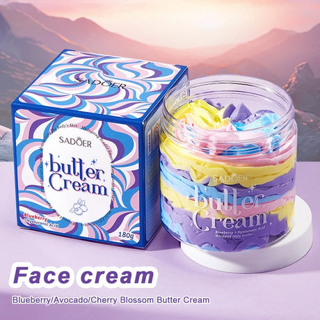High Moisturizing Body Butter Cream Blueberry Flavor Body Cream Moisturizing and Nourishing Body Repair Cream