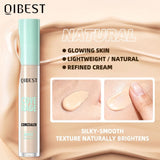 QIBEST 3D Full Coverage Concealer Long Lasting Liquid Concealer For Dark Circles Natural Finish Seamless Blend Under Eye Makeup