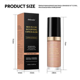 Lakerain 5-Color Waterproof Concealer Matte High Coverage Oil-Control Foundation For Acne Scars And Dark Circles Cosmetics
