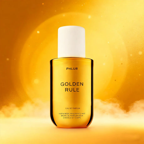 PHLUR Golden Rule Hair & Body Fragrance Mist 8 fl oz (240ml) Eau de Parfum Long Lasting Sweet Warm Scent Unisex Perfume Spray