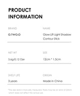 O.TWO.O Double Head Contour Concealer Stick Waterproof Matte Finish Brighten Highlighters Contouring Pen For Face Makeup