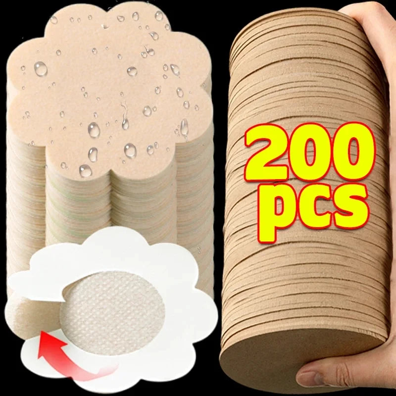 10-200pcs Nipple Cover Stickers Women Breast Lift Tape Pasties Invisible Self-Adhesive Disposable Bra Padding Chest Paste Patch