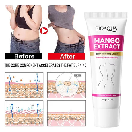 Hot Body Slimming Cream Anti Cellulite Fat Burner Tightens Belly Anti Sagging Sweating Enhancer Abdominal Muscle Shaping Cream