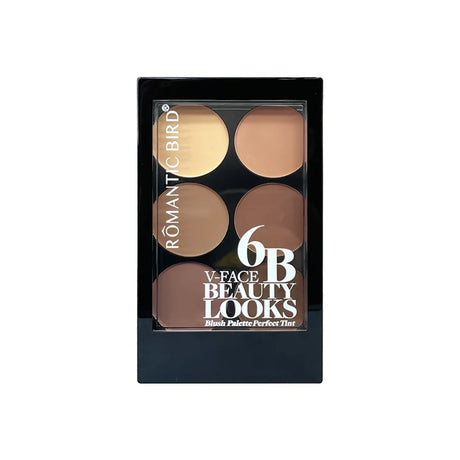 6 Colors Highlight Contouring Powder Palette Face Shadow Contouring Powder Makeup Palette With Brush Face Bronzer Color Correcti