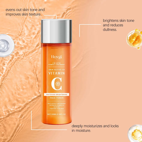 Vitamin C Hydrating Toner Moisturizing Brightening Refreshing Antioxidant Facial Essence Shrink Pores Smoothing  Face Skin Care