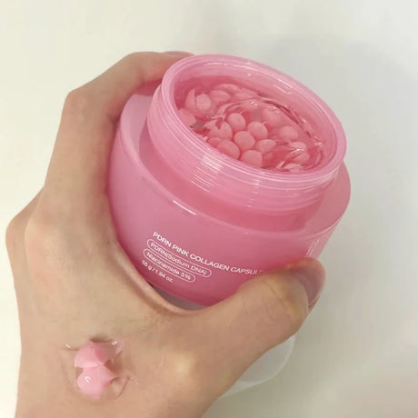 KOEC PDRN Pink Collagen Capsule Cream Anti-Wrinkle Hydrating Glowing Increase Elasticity 5% Niacinamide Hydrolyzed Collagen