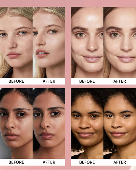 Long Wear Air Cushion Foundation Natural Finish Whitening Concealer Oil Free Makeup Base for Women Lightweight Cover