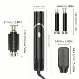 Six-In-One Hot Air Comb Foldable Curling Iron Hair Dryer Straight Roll Multi-Function Portable Hair Dryer
