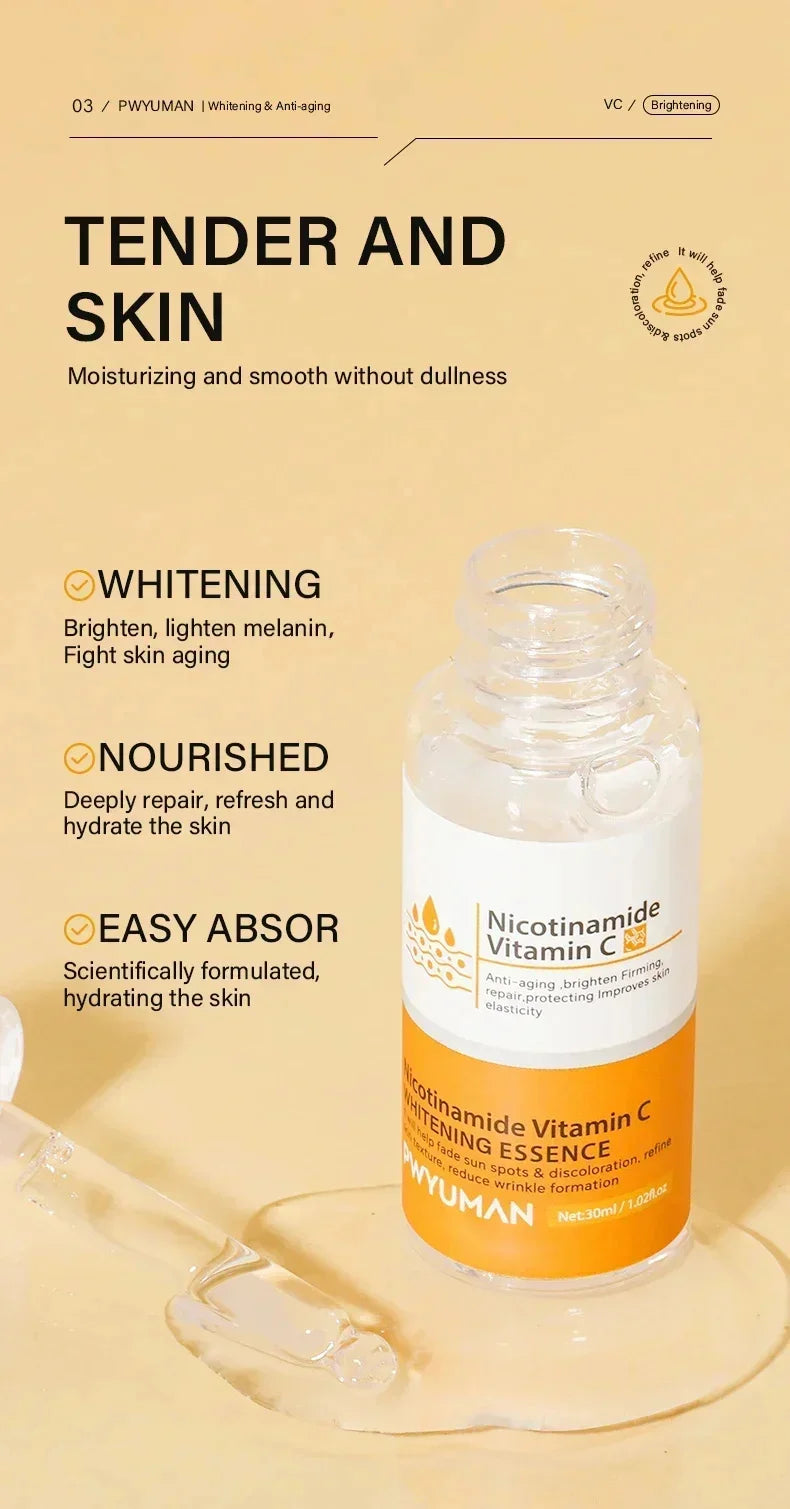 Dark Spots Remover Whitening Face Set Freckle Melanin Correcting Reduce Fine Lines Brighten Essence Korean Beauty Skin Care ﻿