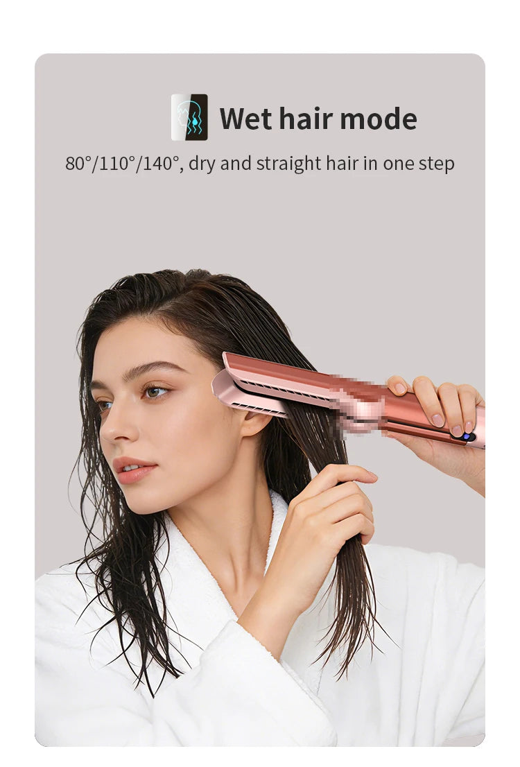 Hair straightener HT01 hair dryer Huaqiangbei straight board clamp straight hair negative ion does not damage hair dry and wet