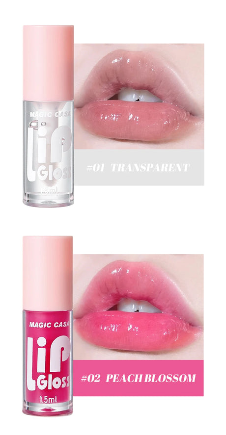 6pcs/set Small bottle Hydrating Jelly Lip Oil long-lasting Moisturizing  smooth shimmering Lip Hydrating Liquid