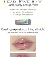 HERORANGE Glittering Mirror Lip Glaze, Watery Shimmering Light Lip Gloss Makeup 6 Colors, Hydrating Moisturizing, Long Lasting