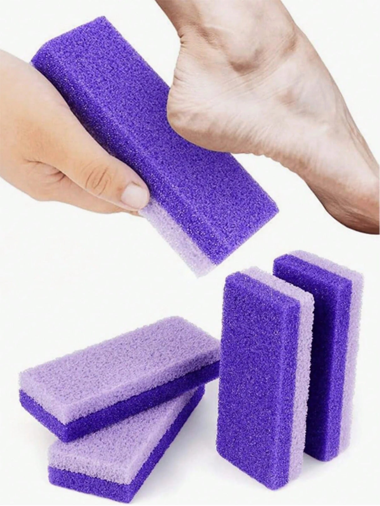 Premium Foot Care Set (2 Pcs): Natural Pumice Stone & Dual-Sided Foot File, Professional Callus Remover & Dead Skin Exfoliator for Smooth Heels