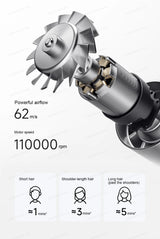 2026 New MIJIA High-Speed Hair Dryer,110000rpm,62m/s Powerful airflow,8 Airflow Mode,347g 4 Color,CN Version With Adapter