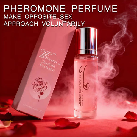 Women‘s Rose Perfume Rollerball, Light & Elegant Scent, Long Lasting & Portable for Day & Date, Fresh Natural Fragrance Gift
