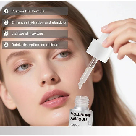 Volufiline Centella Asiatica Serum 10ml Gentle Soothing Moisturizing Facial Ampoule Essence Niacinamide Plumping Fast Absorbing