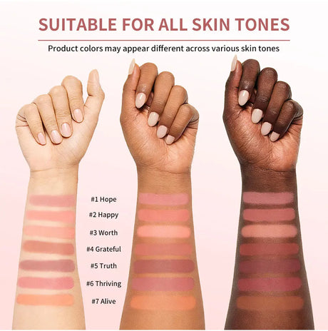 Lakerain Soft Poke Matte Blush Fresh Silky-smooth Skin Finish Long Lasting Luminosity Moisturizing Natural Matte Bouncy Blusher
