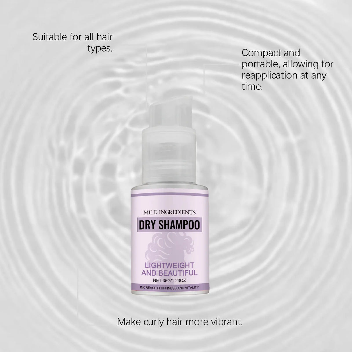 Dry Shampoo Spray Oil Control Volumizing Smooth Nourish Thickening Moisturizing Travel Lightweight Lasting Fluffy Hair Refresher