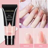 LIMEGIRL 25Colors Poly Extension Nail Gel For Nails Art Acrylic Manicure Design UV Varnishes Semi Permanent Quick Extension Gel