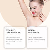 Vanilla Underarm Deodorizing Rod Lighten Odor Armpit Body Fragrance Antiperspirant Natural Moisturize Refreshing Deodorant Stick
