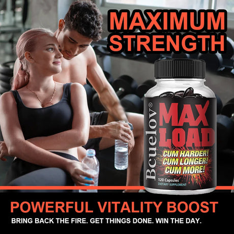 Men's Energy Supplement - Daily Energy Supplement, Supports Muscle Mass, Energy and Vitality,Non-GMO