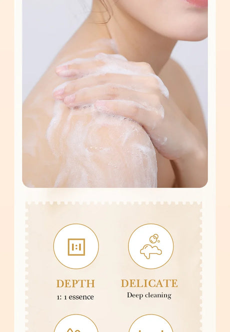 BIOAQUA White Rice Raw Pulp Facial Soap Face Wash Foam Facial Cleanser Moisturizing Whitening Body Bathing Handmade Soap