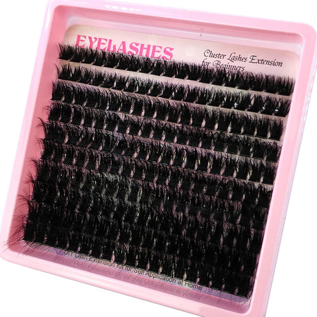 10Row 60D-120D 5D Fluffy Thick Lashes Clusters 10-18mmMix Wispy Individual Lashes Extensions Clusters DIY Makeup False Eyelashes