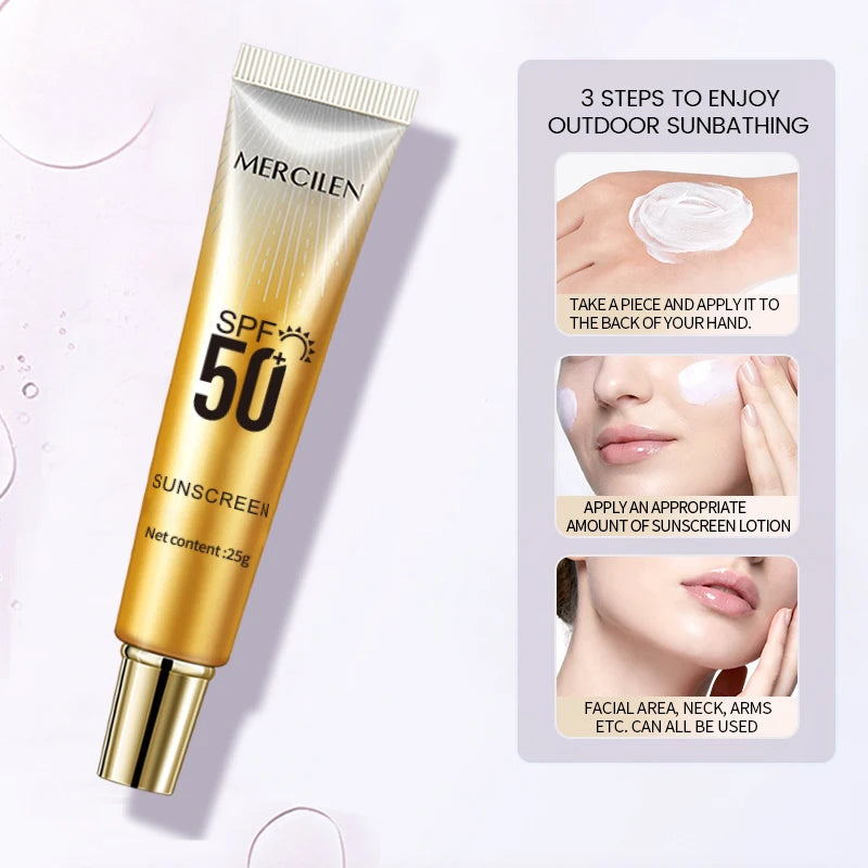 Mercilen Three-Color Isolation Makeup Primer Set, Containing Hyaluronic Acid, Plant Squalane, and Pearl Extract for Oil Control and Moisturizing, Minimizing Visible Pores, Long-Lasting Hydration and Radiance, and Long-Lasting