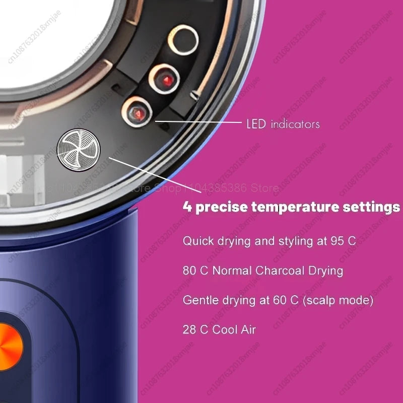 Professinal Leafless For Dyson Hair Dryer Negative Ion Quick Dry Home Powerful Hair Constant Flyaway Attachment Anion Electric