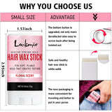 LOCKMIO Floral Scent Wax Stick Smoothing Strong Hold No-Greasy Gel Tames Frizz Broken Flyaway Hair Styling Pomade