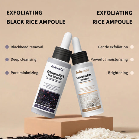 Rice Peeling Ampoule Soft Exfoliating Face and Body Scrub Dead Skin Cells Blackhead Remover for All Skin Types  korean skin care