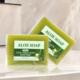1/2/4/6Pcs Aloe Vera Whitening Soap, Remove Acne, Pimples, Skin Radiant, Improve Skin Luster, Vegan Bath Wash for All Skin Types