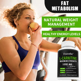 L-Carnitine Capsules, Sports Nutrition Supplement, Support Metabolism, Mental Focus, Body Condition & Muscle Wellness