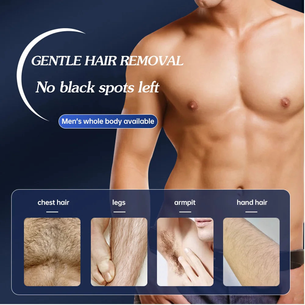 Painless Hair Removal Cream Permanent Hair Remover for Men's  Armpit Legs Arms Hair Growth Inhibitor Depilatory Body Cream