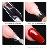 550pcs Soft Gel Nail Tips Medium Short Almond Coffin Full Cover Matte Extension Tool Acrylic Press on Nail French Manicure Decor