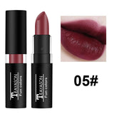 TEAYASON 12 Color Waterproof Lasting Sexy Red Lipstick Matte Lipstick Cosmetics Lip Gloss Waterproof Long-lasting