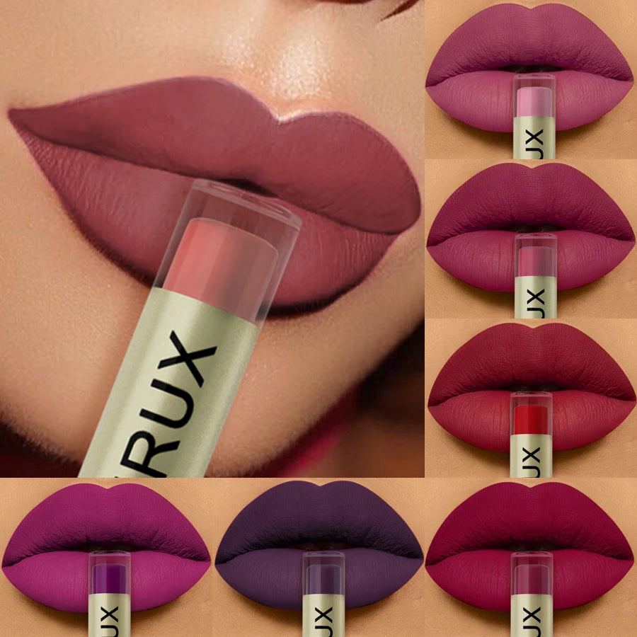 20 Colors Dark Brown Nude Liquid Lipsticks Waterproof Velvet Matte Lip Gloss Long Lasting Lip Glaze Beauty Red Lip Tint Makeup