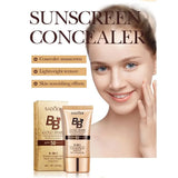 Gold Snail Sunscreen BB Cream Protector Facial Sun Block SPF50 BB Cream Isolation Lotion Concealer Facial Moisturizer