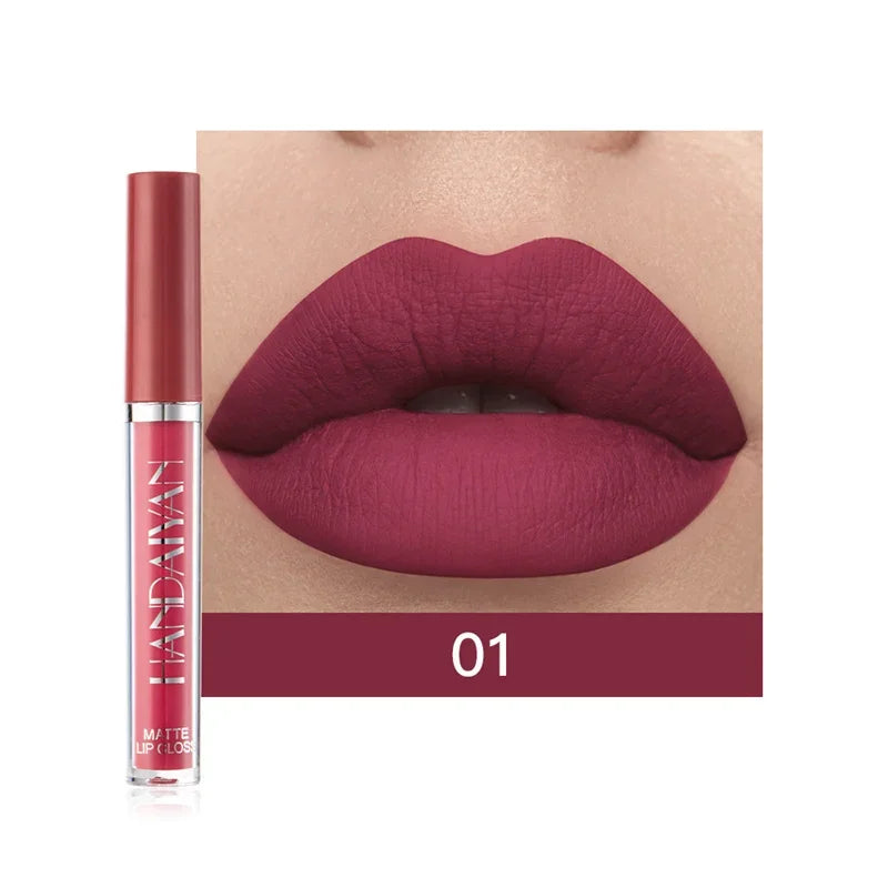 HANDAIYAN 1/6 PCS Lipstick Set Make-up for Women Non Stick Cup Waterproof Long Lasting Cosmetics Korean Makeup Matte Lipstick