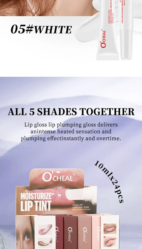 Lip Balm Moisturizing Mirror Lip Gloss Lip Vanilla Mint Iced Coffee Cake Smell Lipstick Transparent Lip Oil Makeup