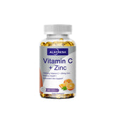 Alxfresh Vitamin C 1000mg with Zinc 20mg | Vitamin Dietery Supplement | Non-GMO & Gluten Free Vegan | for Immune Support Caps
