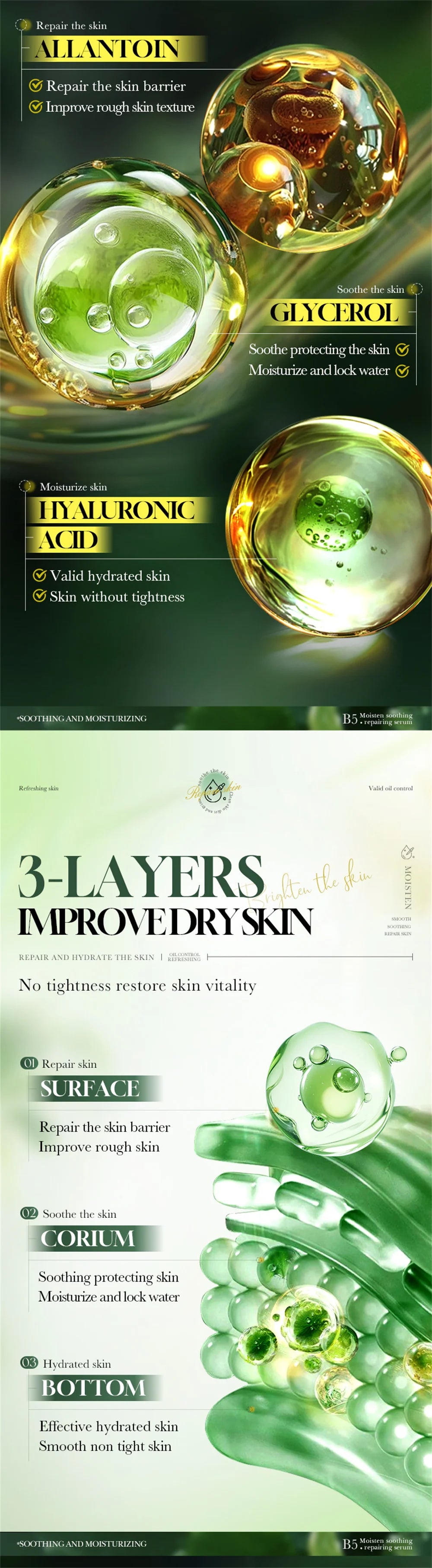 Facial Redness Repair Serum Improve Sensitive Skin Dryness Moisturizer Hydrating Sooth Lotion Removal Rosacea Korean Cosmetics