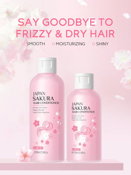 LAIKOU Japan Sakura Shampoo or Hair Conditioner Complex Oil Hair Care Repair Damaged Hair Repair Serum Oil Anti Hairs Loss