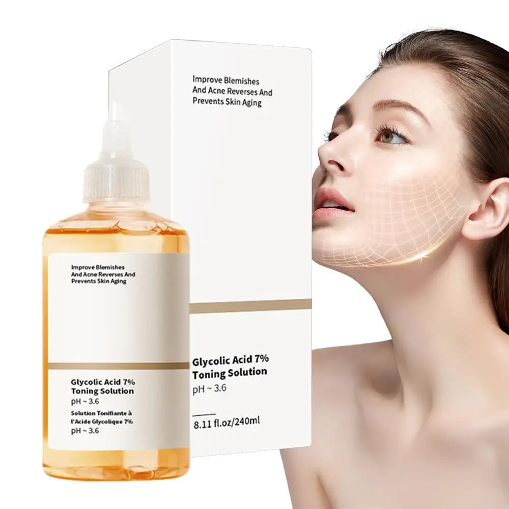 Glycolic Acid 7% Toner Nourishing Gentle Glycolic Acid Toner Remove Acne Fade Acne Fruit Acid Essence Ordinary Acne Remove