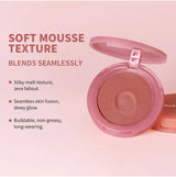 Lakerain Soft Poke Matte Blush Fresh Silky-smooth Skin Finish Long Lasting Luminosity Moisturizing Natural Matte Bouncy Blusher