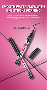 12-pack of best-selling black liquid eyeliners, long-lasting and waterproof, exquisite cosmetics.