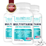 Organic Multivitamin for Women - Whole Food with B-Complex, Vitamin C, D3 & K2 for Immunity, Stress, Hair, Skin & Nails