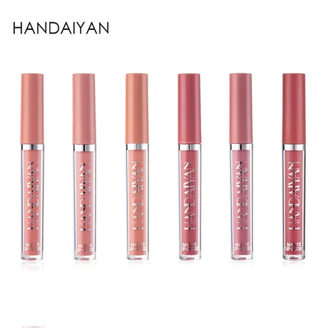 HANDAIYAN 1/6 PCS Lipstick Set Make-up for Women Non Stick Cup Waterproof Long Lasting Cosmetics Korean Makeup Matte Lipstick