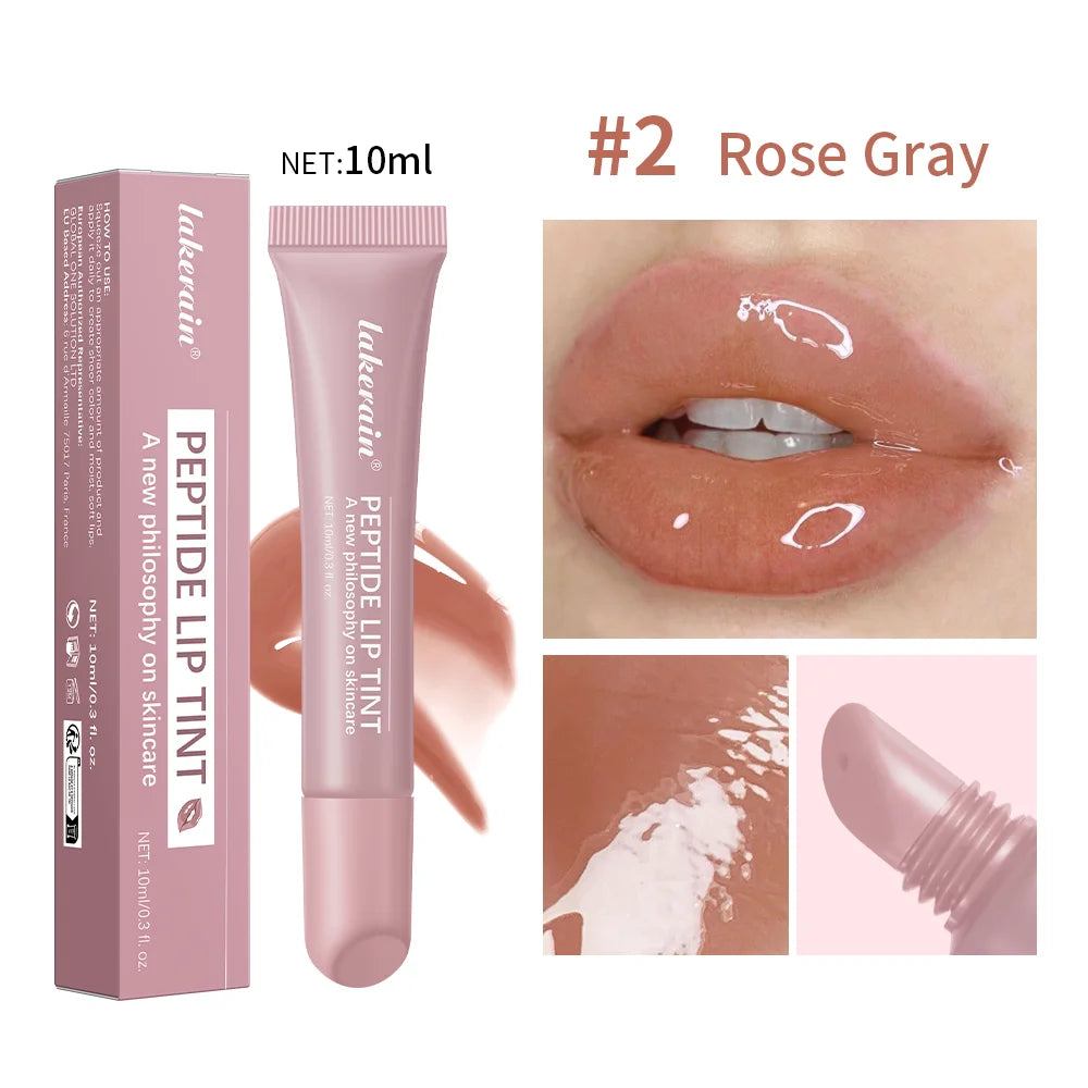 10ml Peptide Lip Mask Gel Moisturizing Lip Treatment Soften Dry Flaky Lips Lipstick Base Primer Nourishing Lip Cream Daily Lip Care Cosmetic For Women Girls